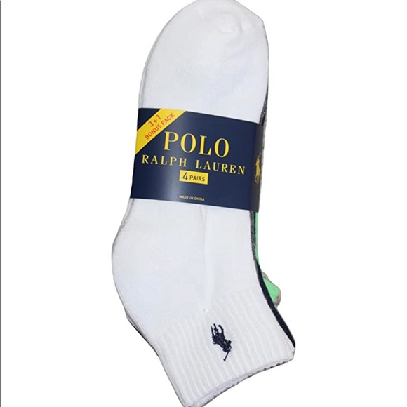 NWT POLO RALPH LAURENLOW CUT SOCKS - Picture 3 of 5